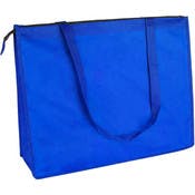 Zippered Tote Bags - Royal Blue, Extra Large