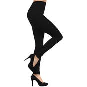 Fleece Leggings - Black, Seamless, One Size Fits Most