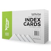 Ruled Index Cards - White, 3 x 5, 100 sheets