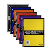 Spiral Notebooks - 70 Sheets, Wide Ruled, 4 Colors