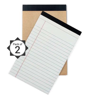 Three Leaf Writing Pad, 5x8, 2-Pack