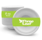 Three Leaf 8oz. Bagasse Bowls, 50 Pack image number null