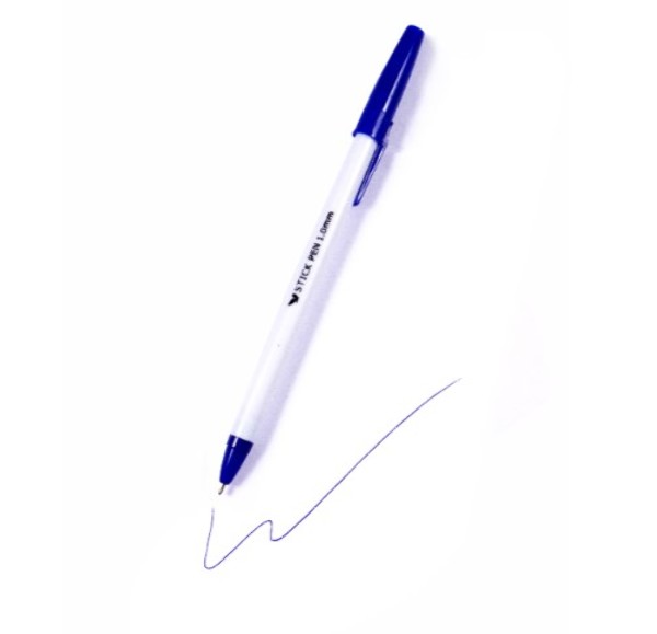 Ballpoint Stick Pens - Blue  12 Pack