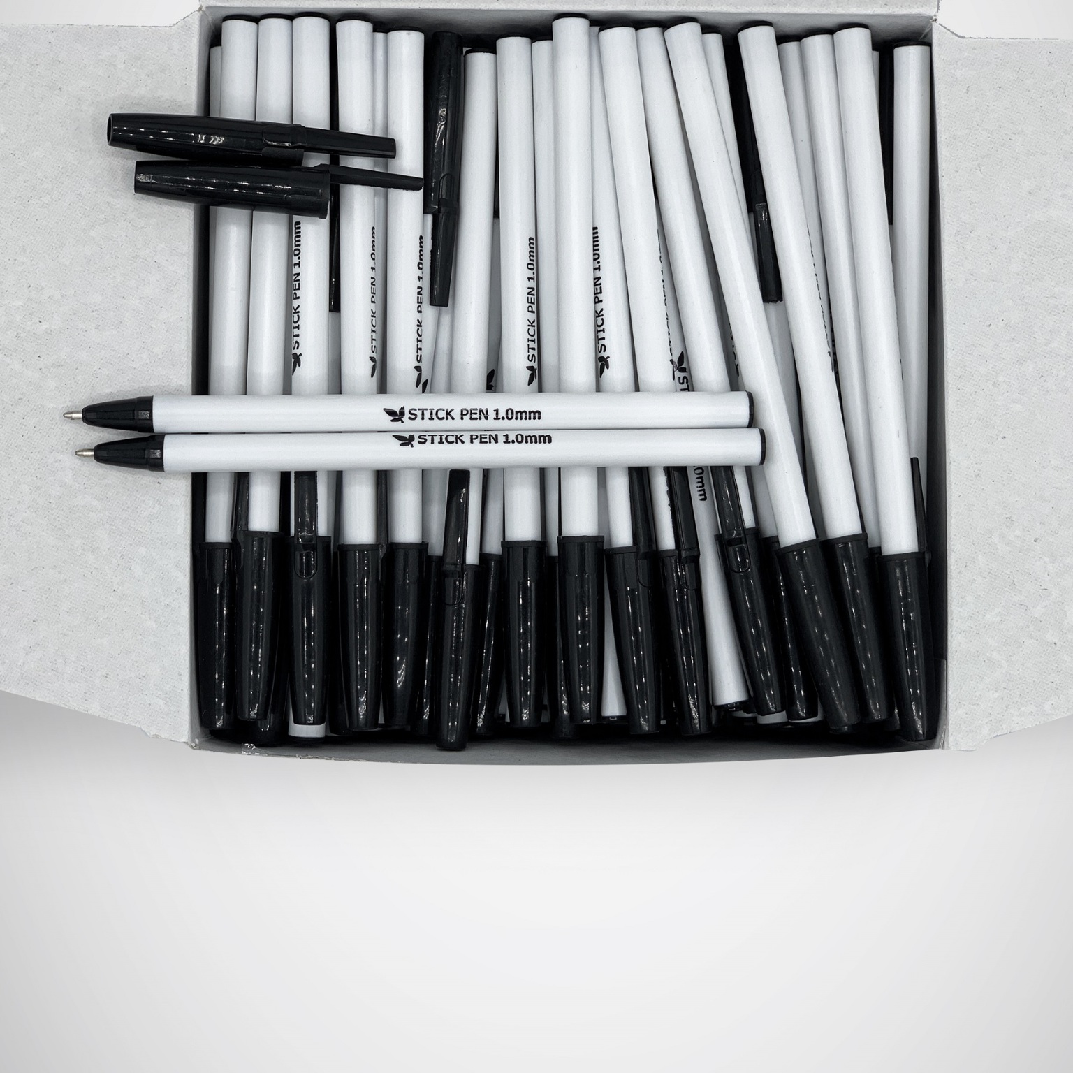 Wholesale 144 CT BULK PACK BLACK INK STICK BALL POINT PEN (SKU 2356724