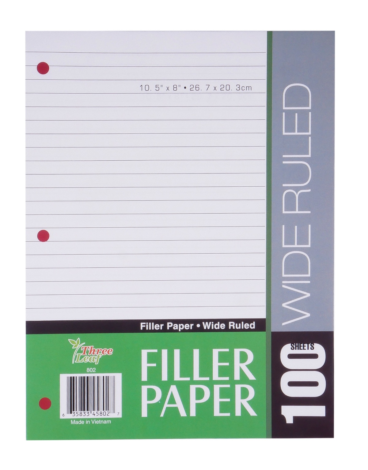 Wholesale Wide Ruled Filler Paper - 100 Sheets (SKU 2128814) DollarDays