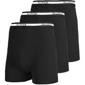Men's Stretch Cotton Boxer Briefs - Black, 2X, 3 Pack