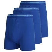 Men's Stretch Cotton Boxer Briefs - Medium Blue, Small, 3 Pack