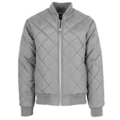 Men's Heavyweight Bomber Jackets - Gray, S-2X, Quilted