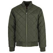 Men's Heavyweight Bomber Jackets - Olive, S-2X, Quilted