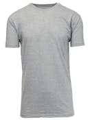 Men's Crew Neck Tees - Heather Gray, Med