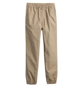 Boys' Slim Fit Twill Joggers - Khaki, 4-7