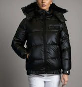 Women's Fashion Bubble Jackets - Black, S-XL