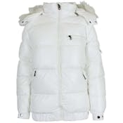 Women's Fashion Bubble Jackets - White, S-XL