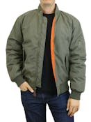 Men's Bomber Jackets, Olive, S-2XL