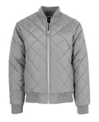 Men's Quilted Bomber Jackets, Gray, S-2XL