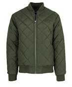 Men's Quilted Bomber Jackets, Olive, S-2XL