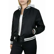 Women's Varsity Jacket - Size S-XL, Black