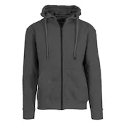 Men's Fleece Zip Hoodie Jackets - Charcoal, M-2X