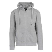 Men's Fleece Zip Hoodie Jackets - Heather Gray, M-2X