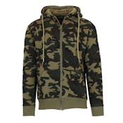 Men's Fleece Zip Hoodie Jackets - Camo Woodland, M-2X