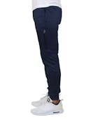 Men's Marled Fleece Joggers - Heathered Navy, S-2X, Pockets