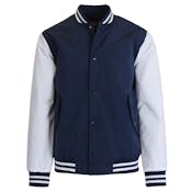 Men's Lightweight Varsity Jackets - Navy & White, S -2X