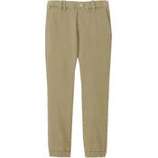 Boys' Stretch Twill Joggers - Khaki, Small-XL