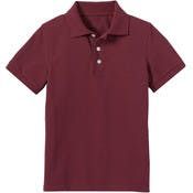 Uniform Polos - Small, Burgundy, Short Sleeve