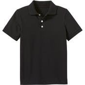 Uniform Polos - 2XL, Black, Short Sleeve
