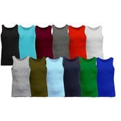 Boys' Heavyweight Rib Tank Tops - 6 Colors, S-XL