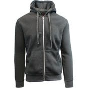 Men's Heavyweight Hoodies - Charcoal, S - 2X, Fleece