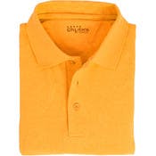 Adult Uniform Polo Shirts - Gold, Short Sleeve, Size 2X