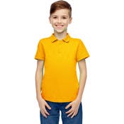 Boys' Uniform Polo Shirts - Gold, Short Sleeve, Size 10