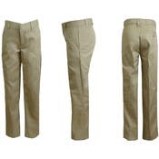 Girls' Uniform Pants - Size 4, Khaki, Flat Front