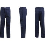 Boys' Uniform Pants - Size 10, Navy, Flat Front