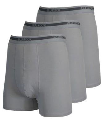 Men's Cotton Stretch Boxer Briefs - Heather Gray, 2X, 3 Pack