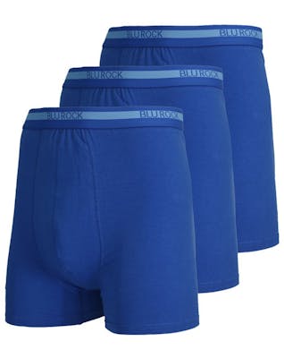 Men's Stretch Cotton Boxer Briefs - Medium Blue, XL, 3 Packs