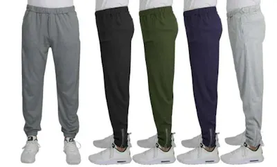 Men's Track Pants - Small-2XL, Heather Gray