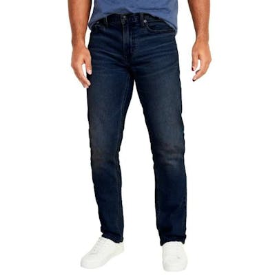Men's Stretch Jeans - Dark Wash, Size 30-42