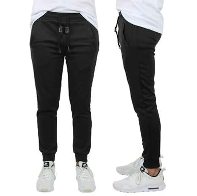 Men's French Terry Joggers, Black, M-2X