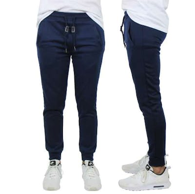 Men's French Terry Joggers, Navy, M-2XL