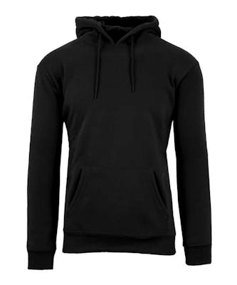 Unisex Heavyweight Fleece Pullovers - Black, M-2X, Hood