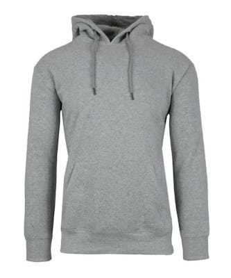 Unisex Heavyweight Fleece Pullovers - Heather Gray, M-2X, Hood