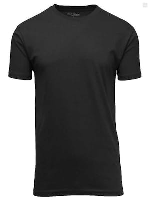 Men's Crew Neck Tees - Black, Small
