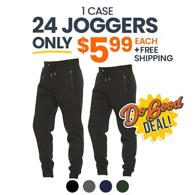 Unisex Heavyweight Fleece Joggers, Black, M-2XL