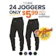 Unisex Heavyweight Fleece Joggers, Black, M-2XL (1 of 2)