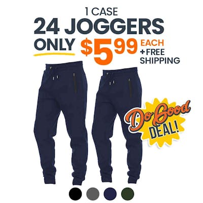 Unisex Heavyweight Fleece Joggers, Navy, M-2XL