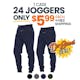 Unisex Heavyweight Fleece Joggers, Navy, M-2XL (1 of 2)
