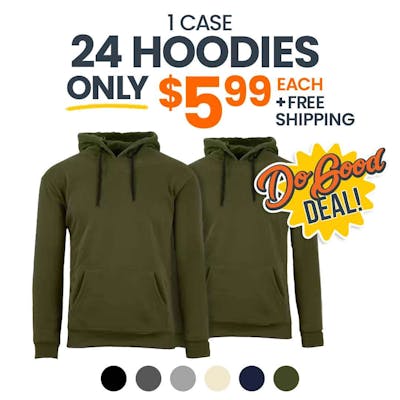 Unisex Heavyweight Fleece Pullovers - Olive, M-2X, Hood