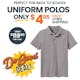 Uniform Polos - Medium, Heather Gray, Short Sleeve (1 of 2)